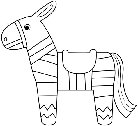 Donkey Pinata Template